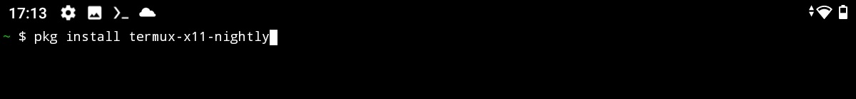 Install X11 Nightly