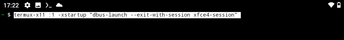 Start X11 with XFCE